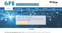 Desktop Screenshot of gfs-stromversorgungssysteme.de